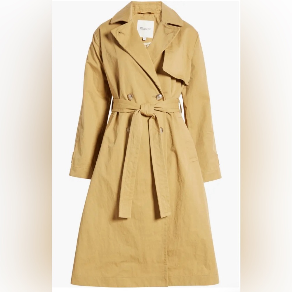 Madewell Signature Trench Coat in Dark Khaki